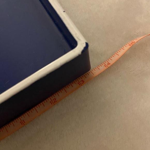 Navy blue serving tray. 18.5 x 13.5 x 1.5 cm. - Picture 5 of 6